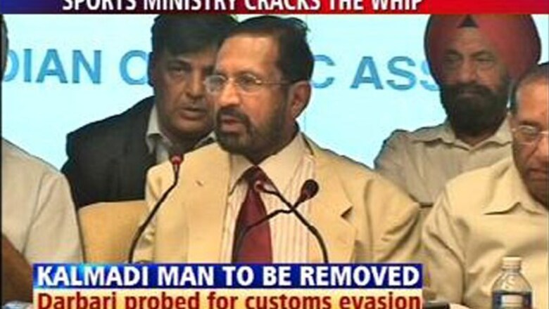 Sports Ministry orders Kalmadi aide's removal