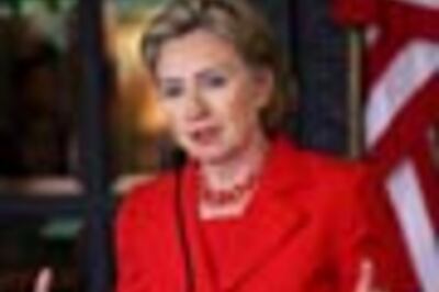 Pics: Hillary's day out in Mumbai