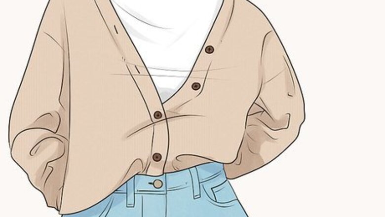 How to Wear a Beige Cardigan