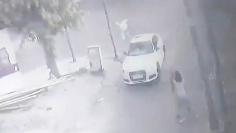 Speeding Audi Kills Elderly Man Crossing Road In Noida | Video