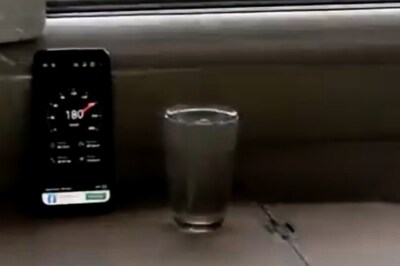 WATCH: Glass Filled With Water Remains Stable Inside Vande Bharat Train Clocking 180 kmph Speed