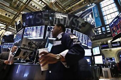 Dow ends at record again, S&P posts seventh straight gain