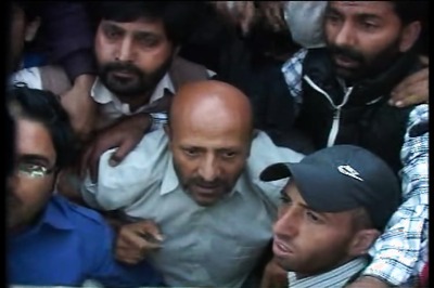 Independent MLA Engineer Rashid protests outside J&K Assembly over delay in anti-beef ban bill