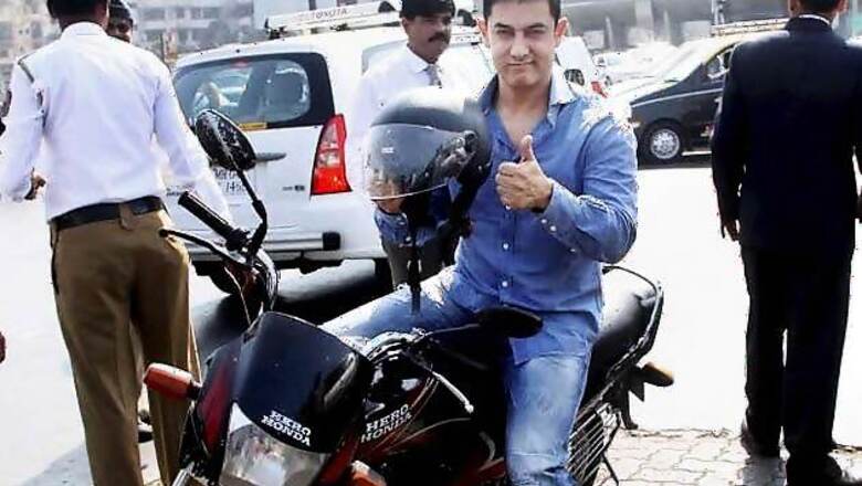 Get, set, vroom! Aamir Khan rides a bike in style