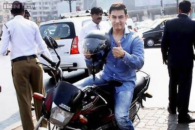 Get, set, vroom! Aamir Khan rides a bike in style