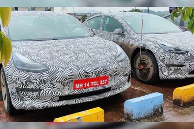 Tesla Model 3 EV Spotted on Mumbai-Pune Expressway Hinting at Imminent Launch