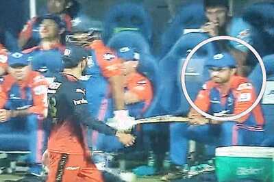 After Giving Death Stare to Ganguly, Virat Kohli 'Climbs the Roof' as RCB Thrash DC - See Photo