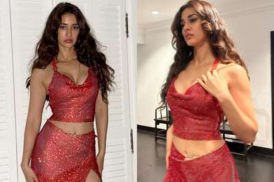 Sexy! Disha Patani Flaunts Cleavage In Fiery Red Plunging Top, Hot Video Goes Viral; Watch