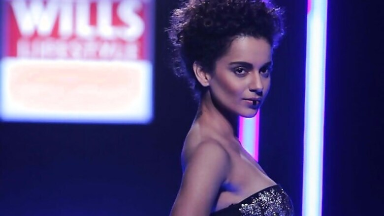 Snapshot: Kangana Ranaut stumbles as a showstopper at WIFW finale