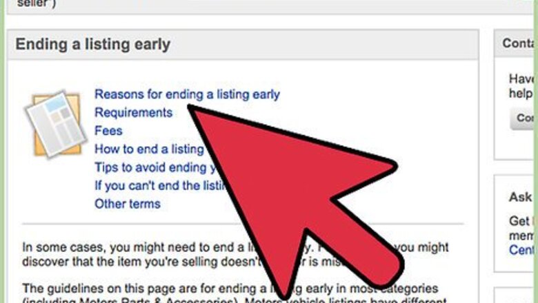 How to End an eBay Listing Early