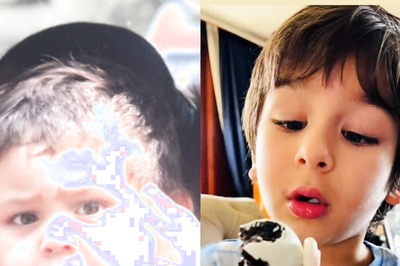 Kareena Kapoor's Son Jeh Waves At Paparazzi Clicking Pics From Auto; Taimur Enjoys Easter Treats