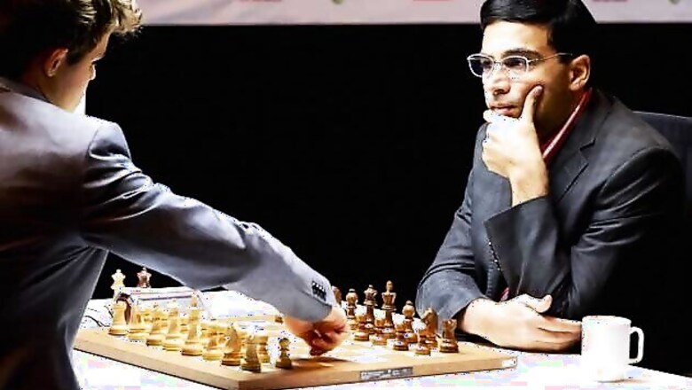 Viswanathan Anand draws with Magnus Carlsen, occupies joint fourth spot