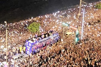 Photo Of The Day: Mumbai Welcomes Rohit Sharma, Virat Kohli In Champion Style