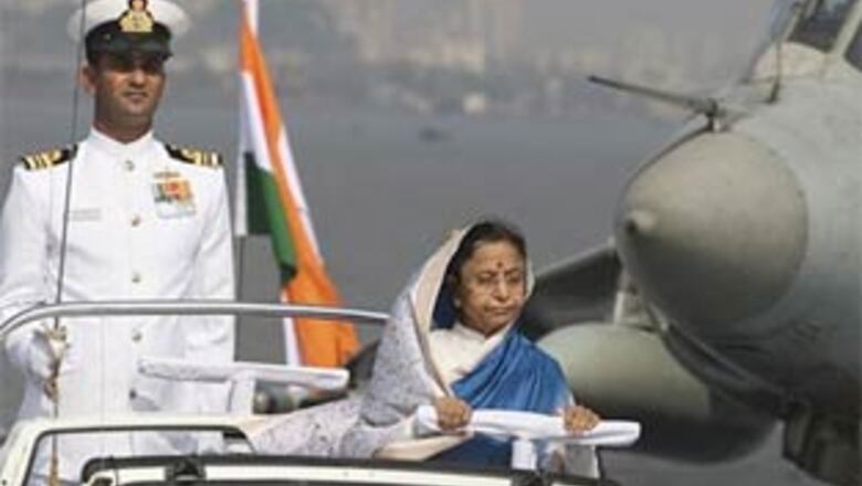 President sails in INS Viraat, addresses sailors