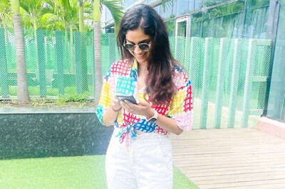 Keerthy Suresh Exudes Some Casual Chic Vibe In Colourful Checkered Shirt