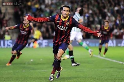 Pedro to step in for ill Neymar in Barca's Super Cup clash