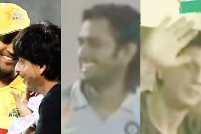 MS Dhoni Excited As Shah Rukh Khan, Deepika Padukone Watch Match; Video Viral On Mahi's Birthday