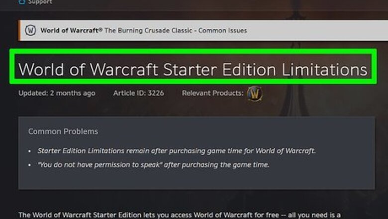 How to Get World of Warcraft for Free