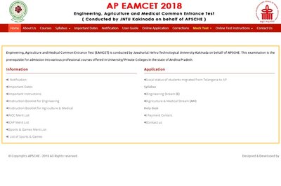 APEAMCET 2018 Admit Card Releasing Today at sche.ap.gov.in; Exams Begin April 22
