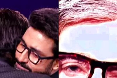 KBC14: Amitabh Bachchan Gets Emotional As Abhishek Bachchan Makes Surprise Appearance; Watch Video