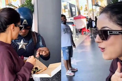 Shehnaaz Gill Got Scared As Captain America Tries To Steal Her Food, Video Goes Viral; Fans React
