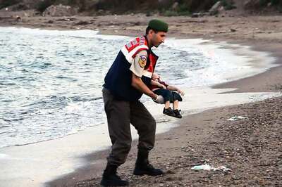 Turkish policeman who found drowned Syrian toddler says, 'I thought of my own son'