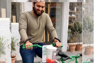 WATCH: Ahmedabad Juice Bar Lets You Cycle to Blend Your Own Fruit Juice