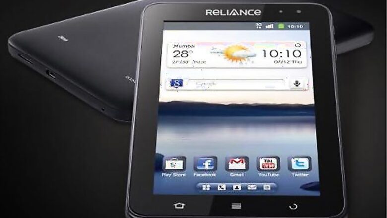 Reliance launches new 3G tablet for Rs 14,499