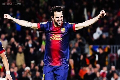 Cesc Fabregas scores as Barcelona defeat Malaysia 3-1