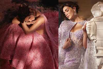 Kriti Sanon Redefines Wedding Glam In Breathtaking Lavender And Pink Ensemble