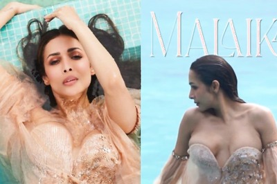 Malaika Arora Looks Sultry In A Gold Bustier As She Dips Into A Plunge Pool In Maldives | Watch