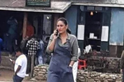 Kareena Kapoor Dons Apron In Leaked Pics From Devotion of Suspect X Sets; See Pics