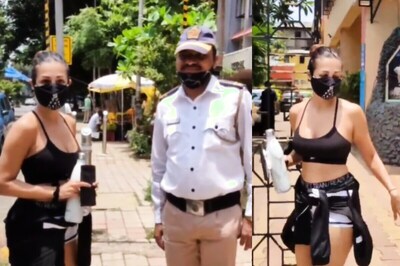 Malaika Arora is Shocked As Traffic Cop Removes Mask to Click Photo With Her, Watch Video