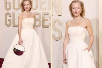 Gillian Anderson's Gown Featuring VAGINA Motifs Takes Center Stage at The Golden Globes Awards 2024