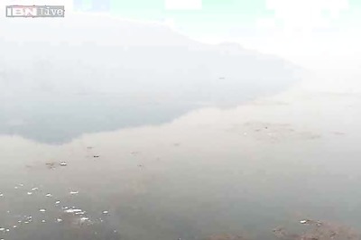 Snapshot: Dal lake freezes as temperature dips in Srinagar