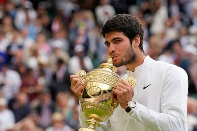 WATCH: Carlos Alcaraz Clinches Maiden Wimbledon Title Against Novak Djokovic