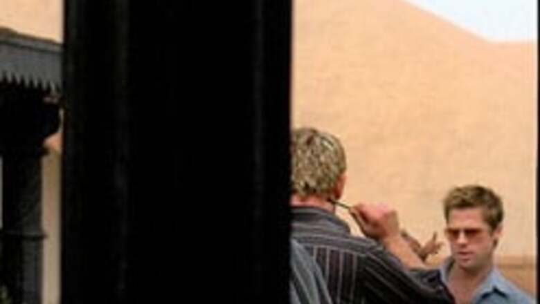 Brad Pitt shoots for ad film in Jaipur
