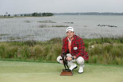 Graeme McDowell wins in playoff at gusty Harbour Town