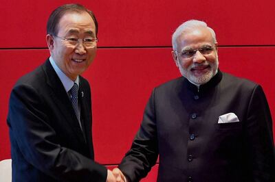 Counting on India's leadership in South Asia: UN chief tells Narendra Modi