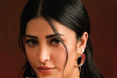 Shruti Haasan Serves Ethnic Elegance In Red Satin Saree