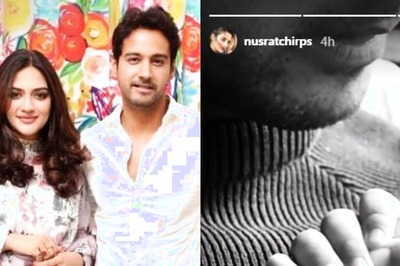 Nusrat Jahan's Son Yishaan Holds Father Yash Dasgupta's Finger in This Adorable Photo