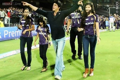 Snapshot: AbRam gets his own KKR jersey; will dad Shah Rukh Khan bring him to watch the final?
