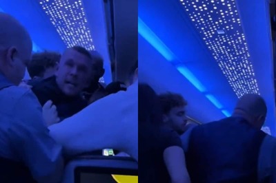 Drunk British JetBlue Passenger Taken Down By Fellow Flyers After In-Flight Disruption | Watch