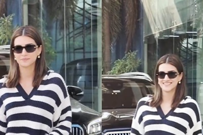 Kriti Sanon Looks Chic In Denim Shorts And White Top, Gets Papped At Sajid Nadiadwala Office; Watch