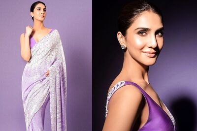 Vaani Kapoor's Lavender Lilac Saree Look Is The Perfect Wedding Style Inspo