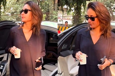 Kareena Kapoor Khan Looks Chic in Black Colour Short Dress, Gets Papped in The City; Watch