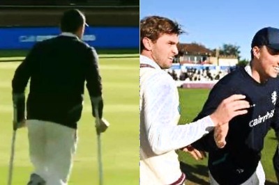 Despite Being in Crutches, Tom Banton Rushes Towards Teammates to Celebrate Somerset's Thrilling Win: WATCH