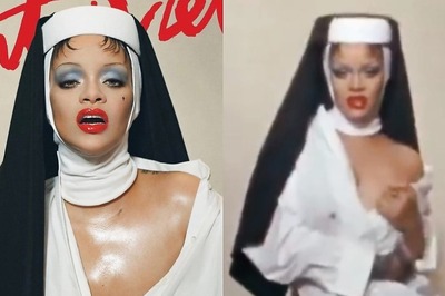 Rihanna Flaunts Ample Cleavage, Grabs Her B**b While Posing in 'Nun' Outfit; Viral Video Slammed