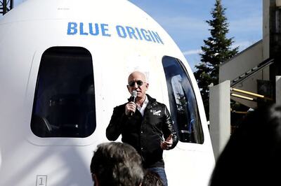 Jeff Bezos Sees Lunar Ice Reservoir as Potential Rocket Fuel Source