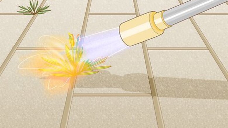 How to Burn Weeds in Rocks